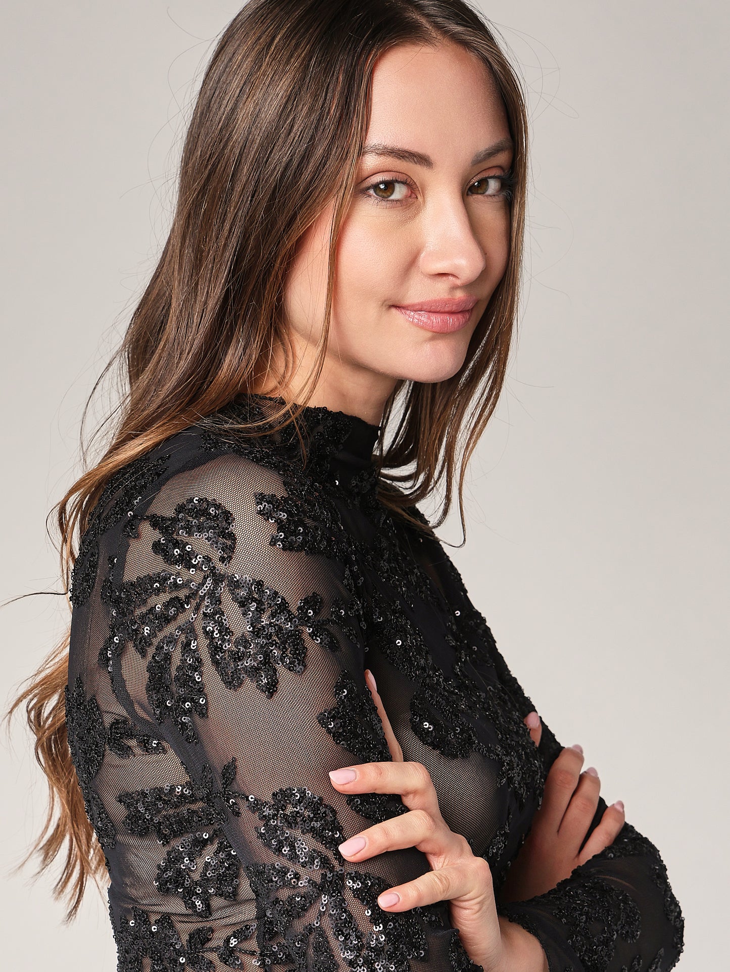 Maglia con paillettes