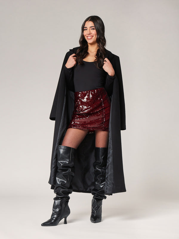 Minigonna paillettes