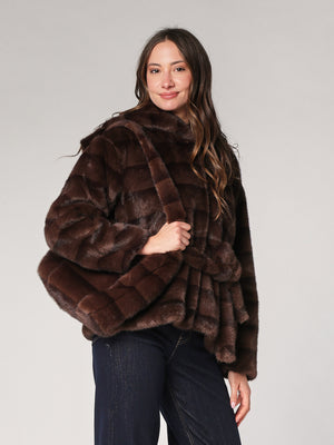 Borsa pelliccia con tracolla