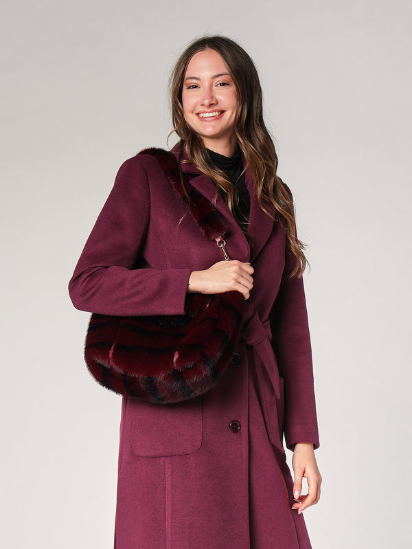 Borsa pelliccia con tracolla