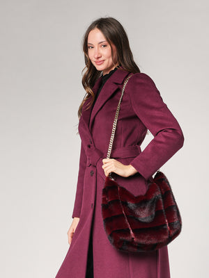 Borsa pelliccia con tracolla
