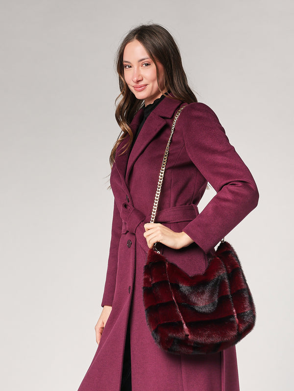 Borsa pelliccia con tracolla