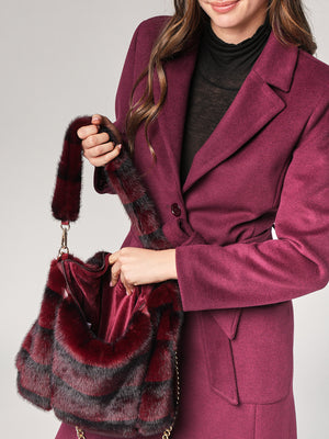 Borsa pelliccia con tracolla