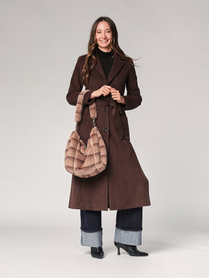 Borsa pelliccia con tracolla