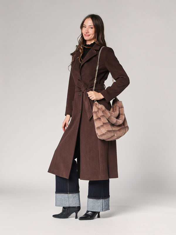 Borsa pelliccia con tracolla