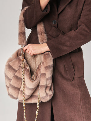 Borsa pelliccia con tracolla