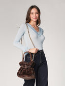 Borsa pelliccia a mano