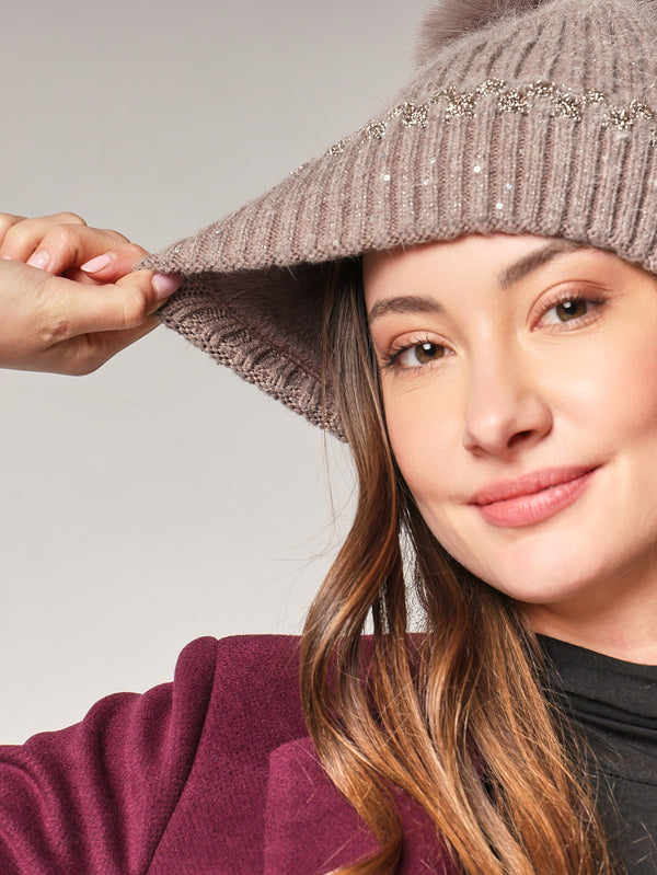 Berretto con lurex
