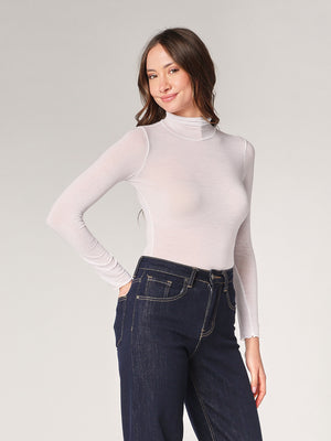 Body cashmere collo alto