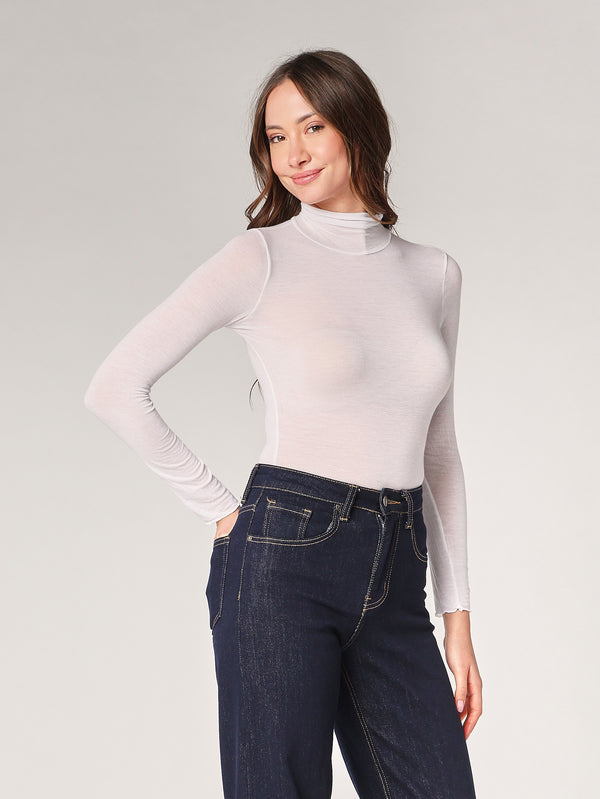 Body cashmere collo alto