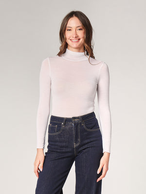 Body cashmere collo alto