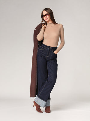 Body cashmere collo alto