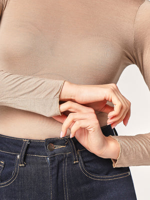 Body cashmere collo alto