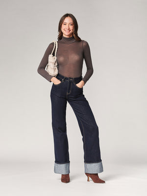 Body cashmere collo alto