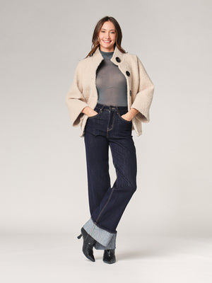 Body cashmere collo alto