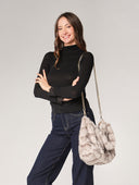 Borsa pelliccia con tracolla