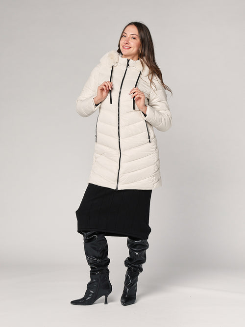 Piumino con cappuccio