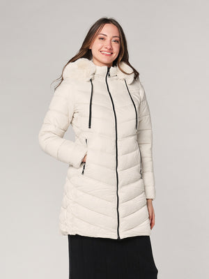 Piumino con cappuccio