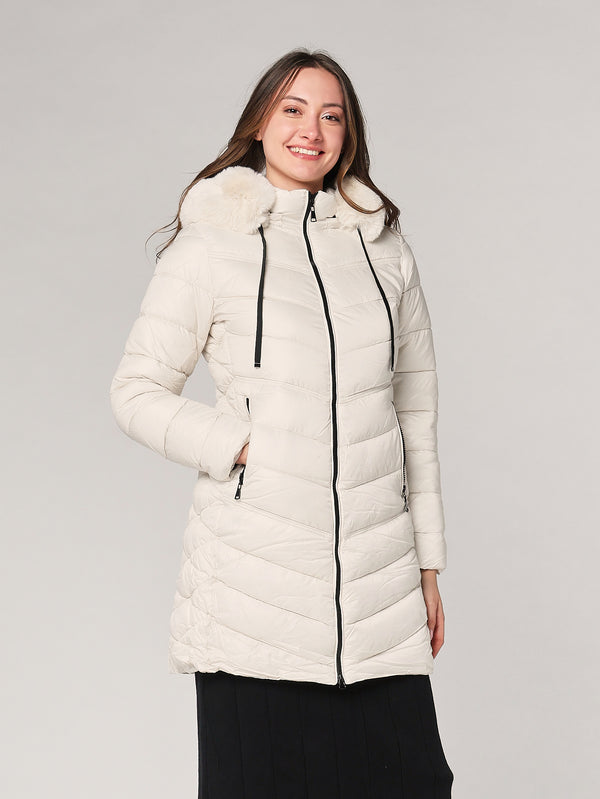 Piumino con cappuccio