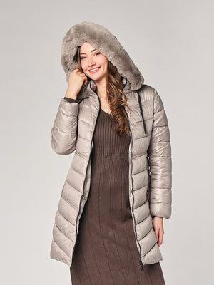 Piumino con cappuccio