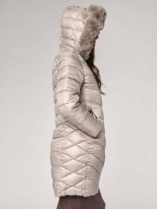 Piumino con cappuccio