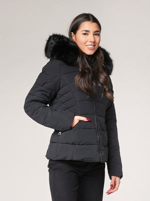 Piumino con cappuccio