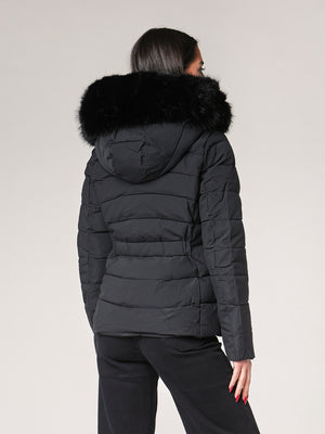 Piumino con cappuccio