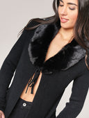 Maglia collo pelliccia