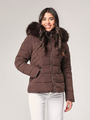 Piumino con cappuccio