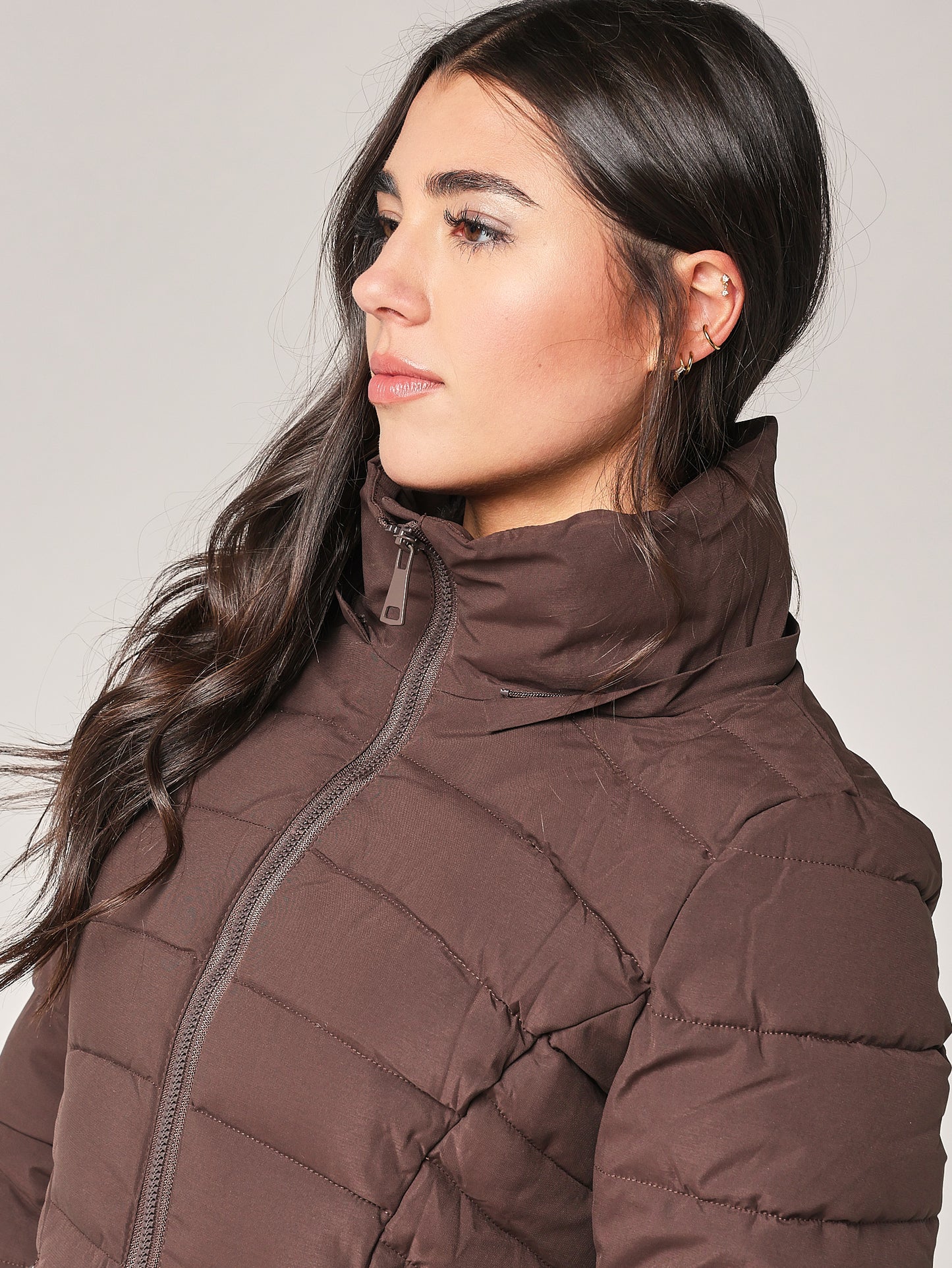 Piumino con cappuccio