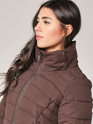 Piumino con cappuccio