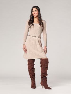 Abito maglia collo V