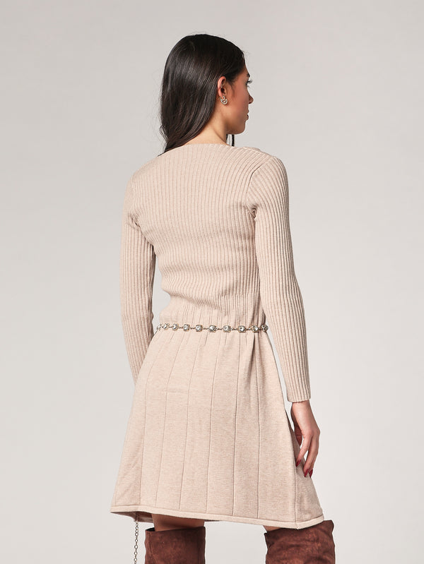 Abito maglia collo V