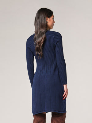 Abito maglia collo V