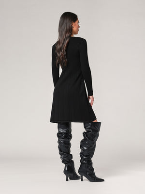 Abito maglia collo V