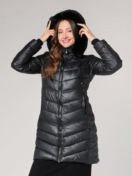 Piumino con cappuccio