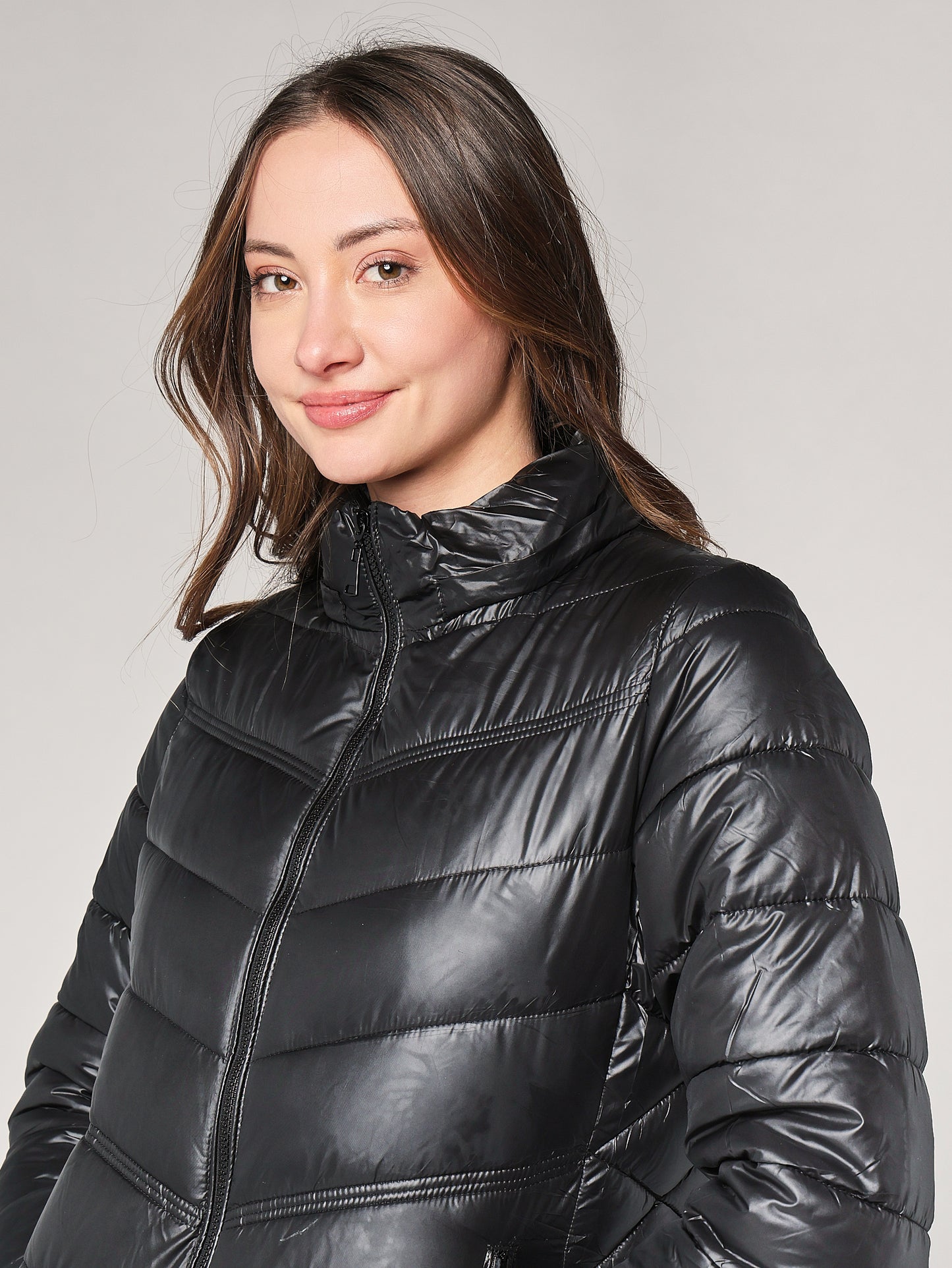 Piumino con cappuccio