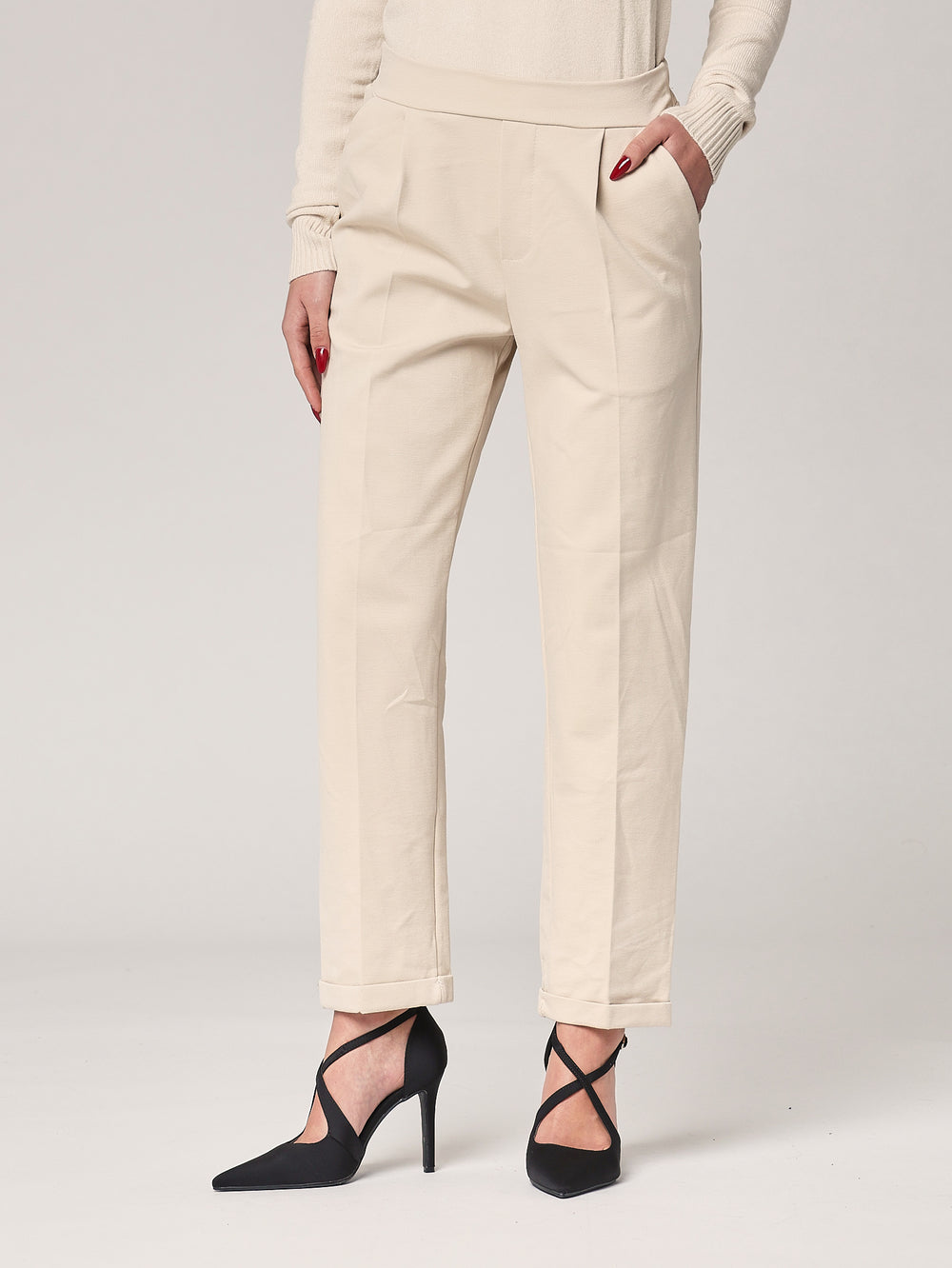 Pantalone pm con risvolto