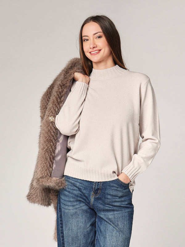 Lupetto con paillettes