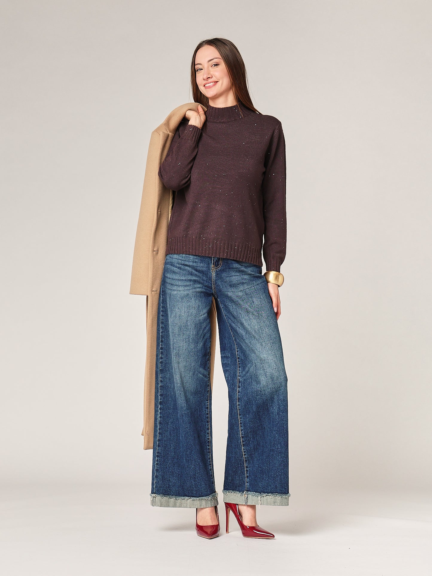 Lupetto con paillettes