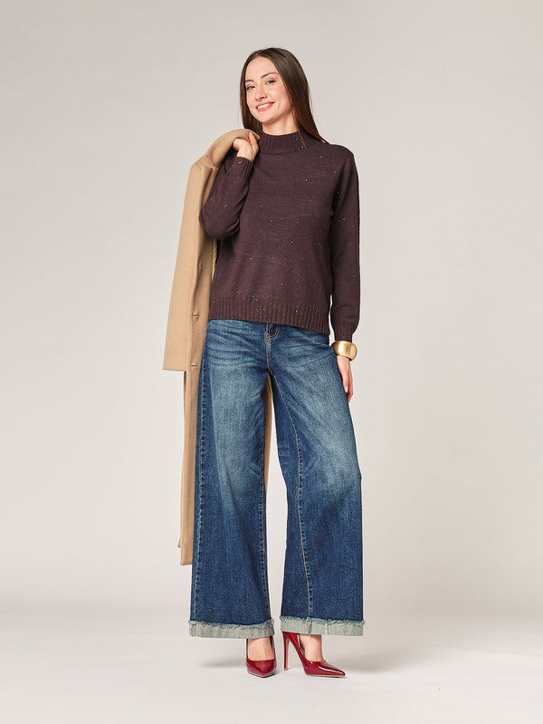 Lupetto con paillettes