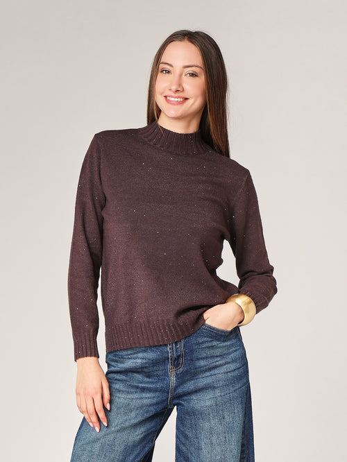 Lupetto con paillettes