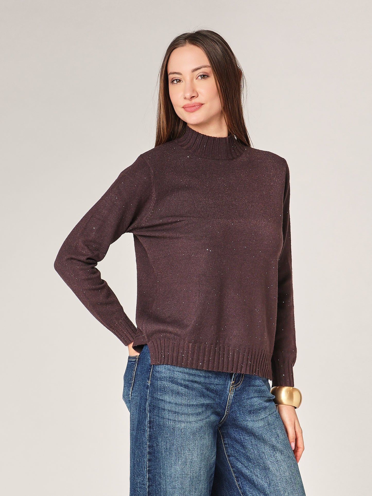 Lupetto con paillettes