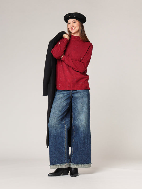 Lupetto con paillettes