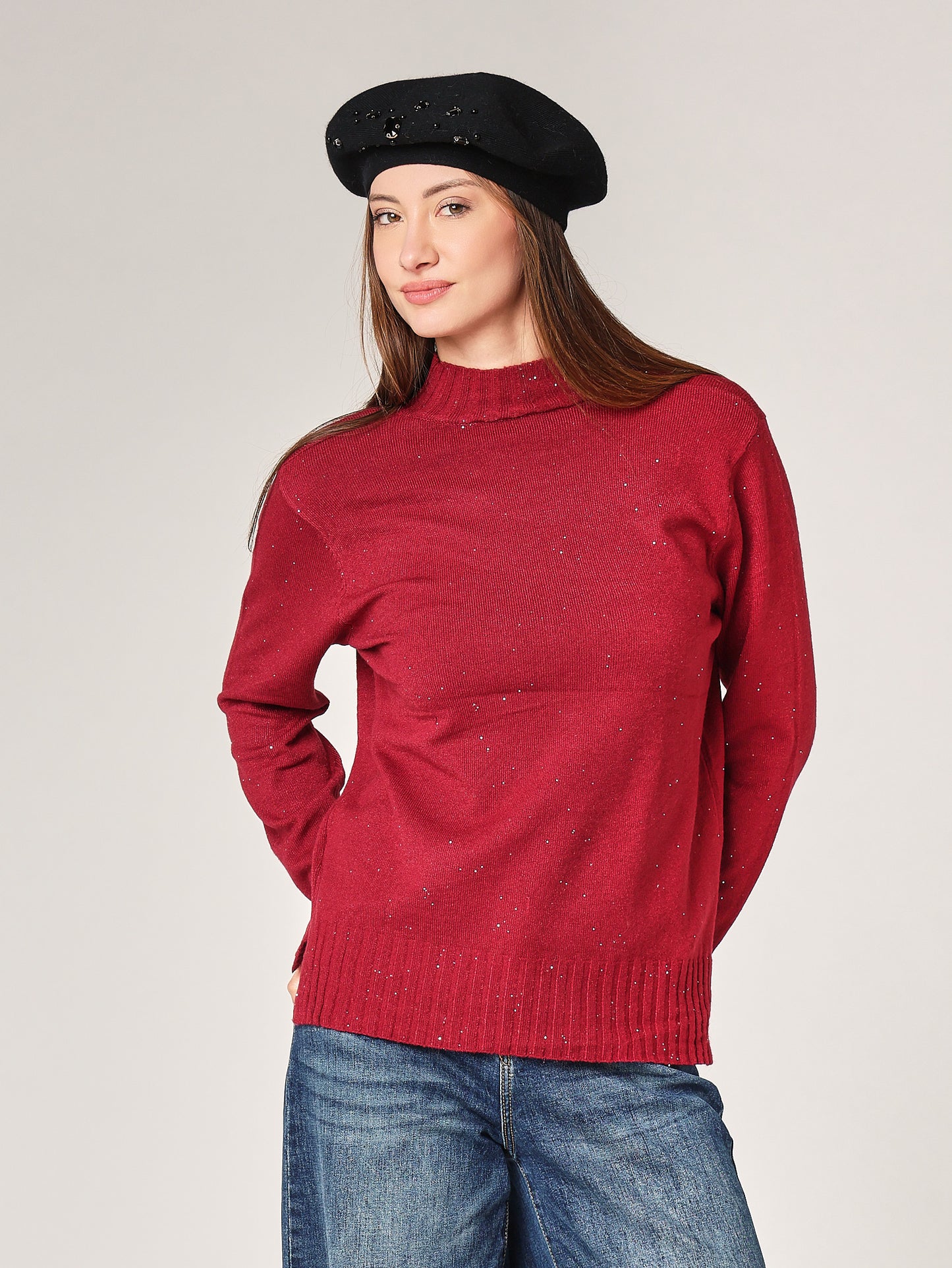 Lupetto con paillettes