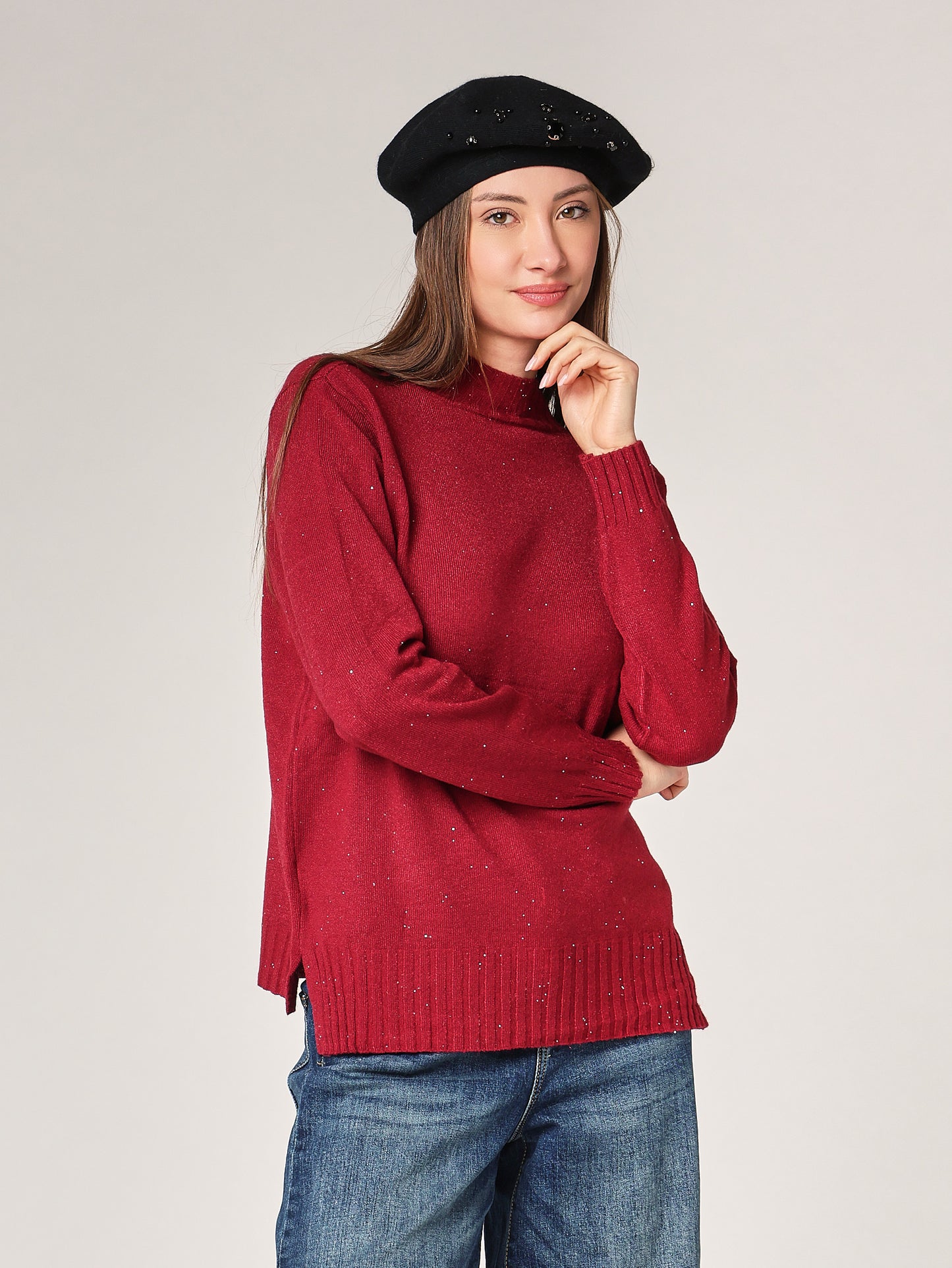 Lupetto con paillettes