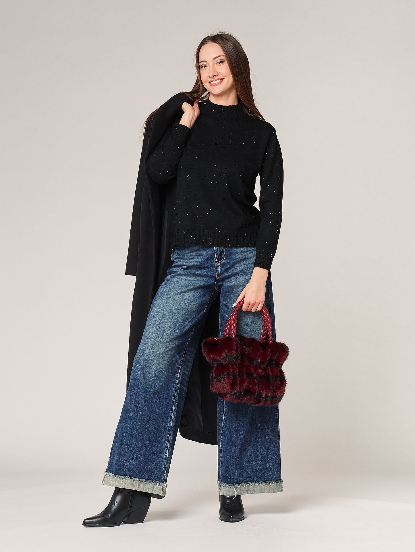 Lupetto con paillettes