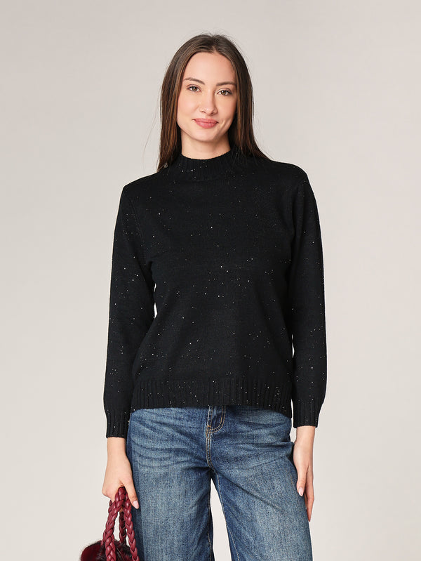 Lupetto con paillettes