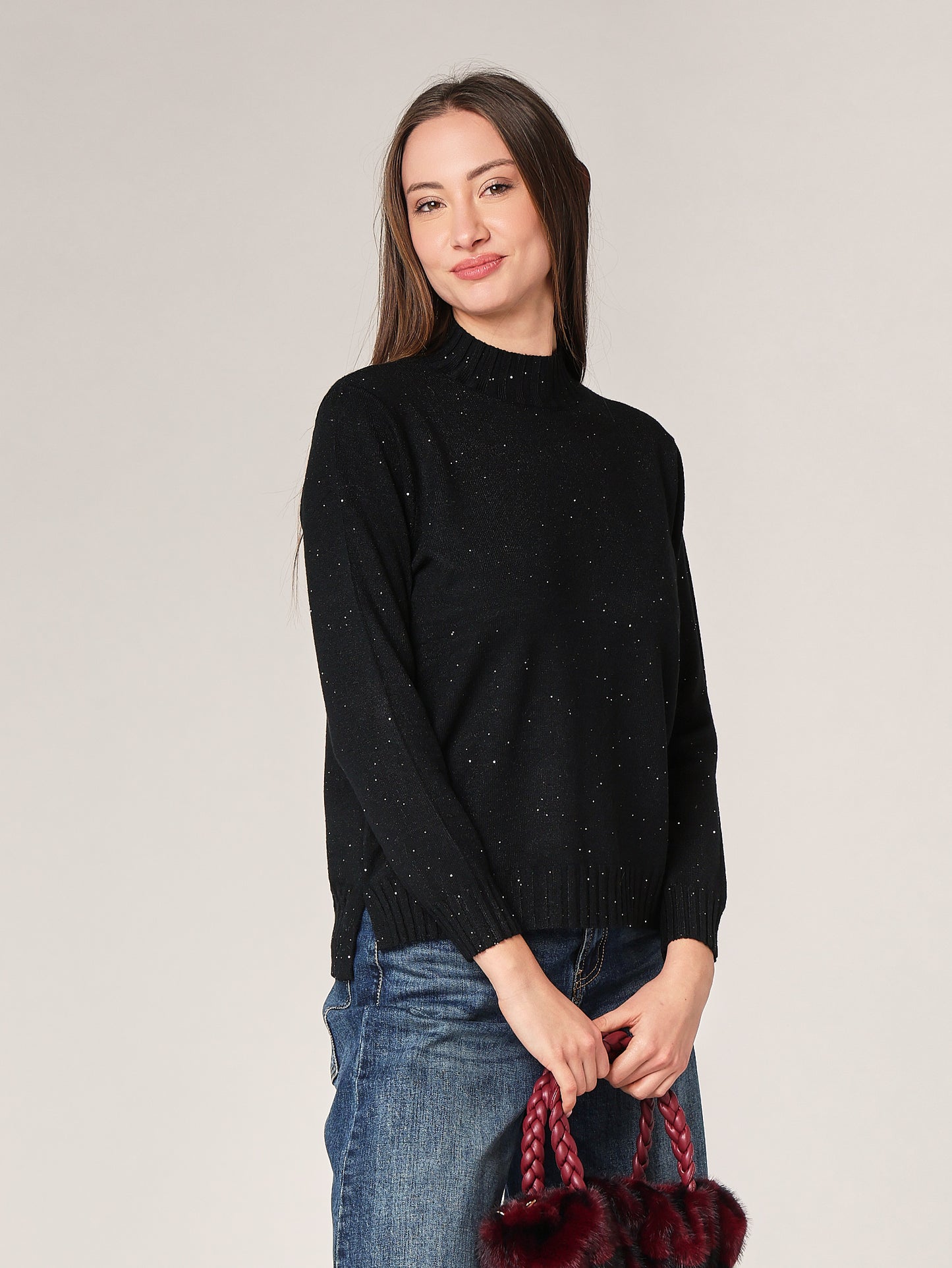 Lupetto con paillettes