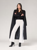 Maglia con polso a piume